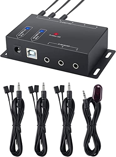 Nicoone IR Repeater System Infrarot Fernbedienung Extender Versteckte IR-System Kit 6 Strahler & 1 Empfänger Nicoone IR Repeater System Infrarot Fernbedienung Extender Versteckte IR-System Kit 6 Strahler & 1 Empfänger von Nicoone