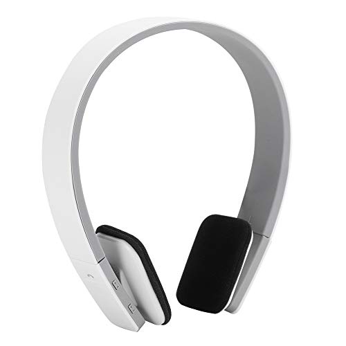 Nicoone Kabelloses Stereo Headset, Bluetooth-Kopfhörer, Sportkopfhörer HiFi Over Ear Kopfhörer mit Integriertem Mikrofon Freisprechkopfhörer(Weiß) von Nicoone