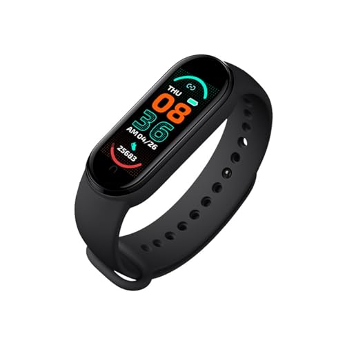 Nicoone Smart Armband,wasserdicht Sportarmband mit Farb-Touchscreen, Blutsauerstoff, Herzfrequenz-Monitor, Aktivitätstracker, Schrittzähler, Schwarz von Nicoone