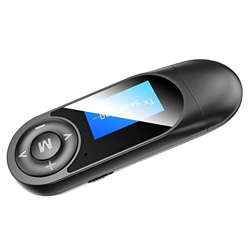 Nicoone USB BT5. 0 Audio Sender Empfänger 3. 5Mm Wireless Audio Adapter mit LCD Display für PC TV Verdrahtete Lautsprecher Kopfhörer Und Auto von Nicoone
