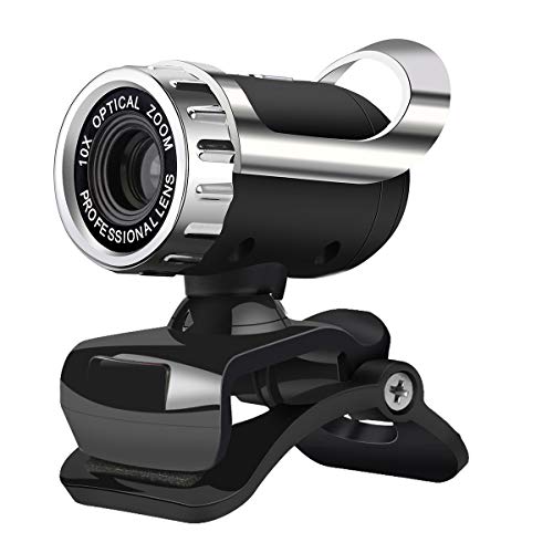 Nicoone Webcam USB 5 Megapixel Clip- On- Computer Webcam- Kamera mit Mikrofon für PC- Laptop von Nicoone