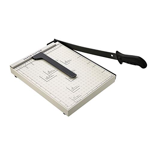 A4 Papierschneider Profi, Hebelschneider 47cm, Metall Schneidegerät 32x25x3cm, Rollenschneider Fotoschneider für Schule & Büro, Weiß A4 Papierschneider Profi, Hebelschneider 47cm, Metall Schneidegerät 32x25x3cm, Rollenschneider Fotoschneider für Schule & Büro, Weiß von Nictemaw