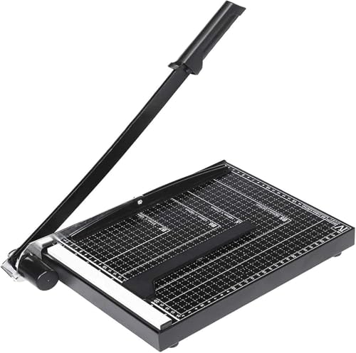 Nictemaw Professionelle Schneidemaschine, A4, schneidet bis zu 12 Blatt, sichere Klinge für Büro, Schule, kreative Projekte – Schwarz Nictemaw Professionelle Schneidemaschine, A4, schneidet bis zu 12 Blatt, sichere Klinge für Büro, Schule, kreative Projekte – Schwarz von Nictemaw