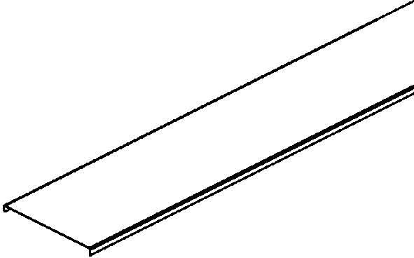 3 Mtr. Niedax Kabelrinnendeckel RD 600 F von Niedax