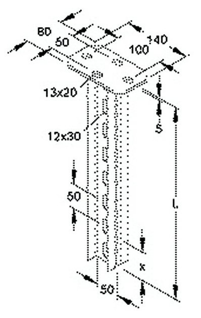 Niedax HUF 50/300 Hängestiel von Niedax