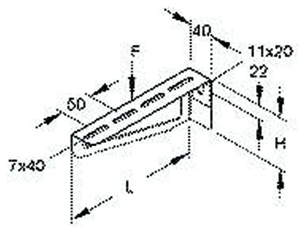 Niedax KTAM 300 WANDAUSLEGER MITTEL von Niedax