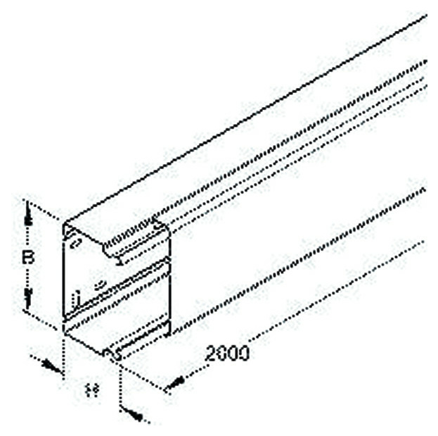 Niedax LLK 80.080 LFK-Untert. u.Deckel (2m) von Niedax