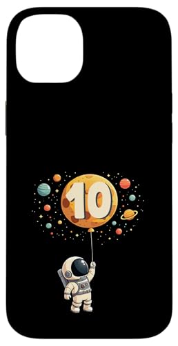 10. Geburtstag Kleiner Astronaut Weltraum Party 10 Jahre Alt Hülle für iPhone 14 Plus von Niedliche Astronauten Weltraum Geburtstags Designs