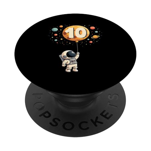 10. Geburtstag Kleiner Astronaut Weltraum Party 10 Jahre Alt PopSockets Klebender PopGrip 10. Geburtstag Kleiner Astronaut Weltraum Party 10 Jahre Alt PopSockets Klebender PopGrip von Niedliche Astronauten Weltraum Geburtstags Designs