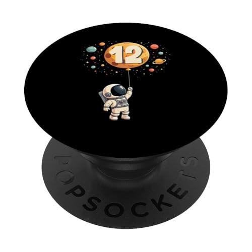 12. Geburtstag Kleiner Astronaut Weltraum Party 12 Jahre Alt PopSockets Klebender PopGrip 12. Geburtstag Kleiner Astronaut Weltraum Party 12 Jahre Alt PopSockets Klebender PopGrip von Niedliche Astronauten Weltraum Geburtstags Designs