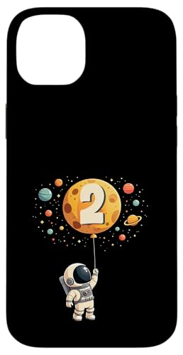 2. Geburtstag Kleiner Astronaut Weltraum Party 2 Jahre Alt Hülle für iPhone 14 Plus von Niedliche Astronauten Weltraum Geburtstags Designs
