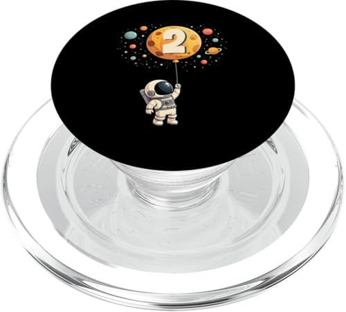 2. Geburtstag Kleiner Astronaut Weltraum Party 2 Jahre Alt PopSockets PopGrip für MagSafe 2. Geburtstag Kleiner Astronaut Weltraum Party 2 Jahre Alt PopSockets PopGrip für MagSafe von Niedliche Astronauten Weltraum Geburtstags Designs