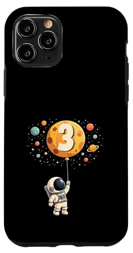 3. Geburtstag Kleiner Astronaut Weltraum Party 3 Jahre Alt Hülle für iPhone 11 Pro von Niedliche Astronauten Weltraum Geburtstags Designs
