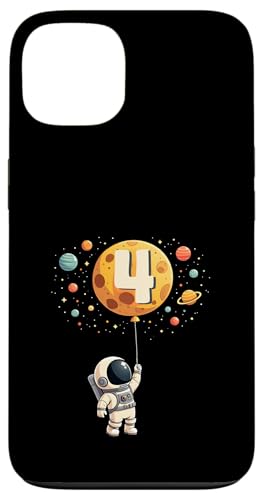 4. Geburtstag Kleiner Astronaut Weltraum Party 4 Jahre Alt Hülle für iPhone 13 von Niedliche Astronauten Weltraum Geburtstags Designs