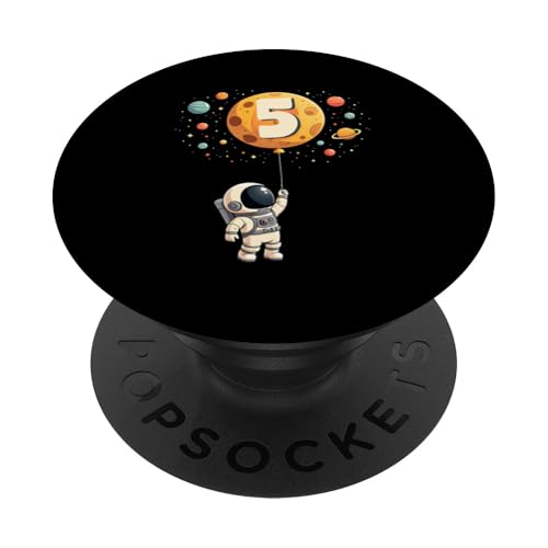 5. Geburtstag Kleiner Astronaut Weltraum Party 5 Jahre Alt PopSockets Klebender PopGrip 5. Geburtstag Kleiner Astronaut Weltraum Party 5 Jahre Alt PopSockets Klebender PopGrip von Niedliche Astronauten Weltraum Geburtstags Designs