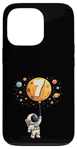 7. Geburtstag Kleiner Astronaut Weltraum Party 7 Jahre Alt Hülle für iPhone 13 Pro von Niedliche Astronauten Weltraum Geburtstags Designs