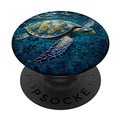 Meeresschildkröte Im Ozean Aquarell PopSockets mit austauschbarem PopGrip von Niedliche Meeresschildkröten