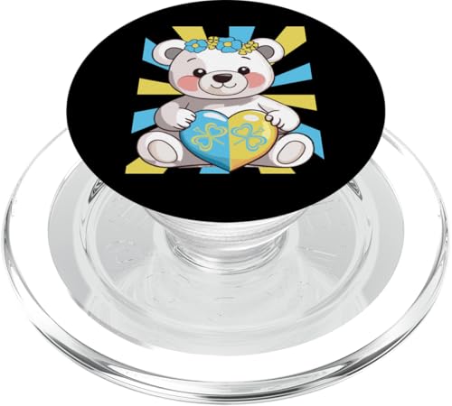 Baby Herz Teddybär Bär Kinder Kind Mädchen Jungen 80er PopSockets PopGrip für MagSafe Baby Herz Teddybär Bär Kinder Kind Mädchen Jungen 80er PopSockets PopGrip für MagSafe von Niedliche Tiere für Kinder