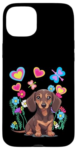 Dachshund Dackel Hunde Hund Frühling Retro Sommerzeit Kind Hülle für iPhone 15 Plus Dachshund Dackel Hunde Hund Frühling Retro Sommerzeit Kind Hülle für iPhone 15 Plus von Niedliche Tiere für Kinder
