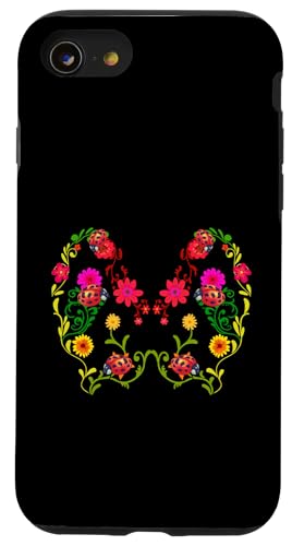 Frühling Natur Blumen Marienkäfer Kinder Kind Garten Insekt Hülle für iPhone SE (2020) / 7 / 8 von Niedliche Tiere für Kinder