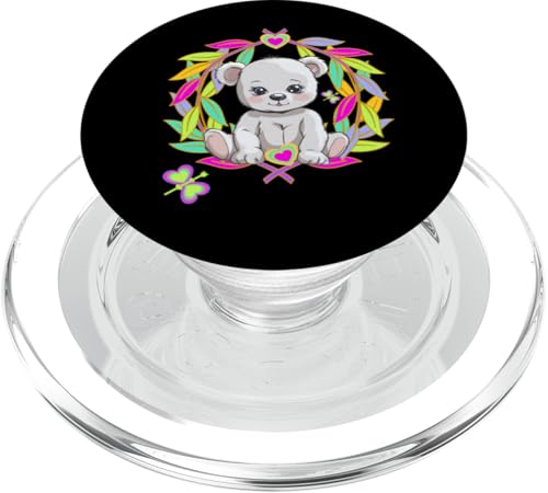 Kinder Kind Teddy Teddybär Teddybären Mädchen Jungen Bären PopSockets PopGrip für MagSafe Kinder Kind Teddy Teddybär Teddybären Mädchen Jungen Bären PopSockets PopGrip für MagSafe von Niedliche Tiere für Kinder