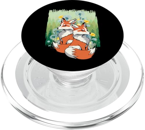 Natur Fuchs Füchse Naturlieber Tierfreund tierlieb Wildtiere PopSockets PopGrip für MagSafe von Niedliche Tiere für Kinder