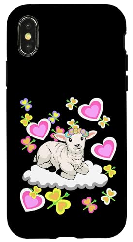 Ostern Frühling Schaf Schafe Lamm Wolke Kinder Kind Baby Hülle für iPhone X/XS Ostern Frühling Schaf Schafe Lamm Wolke Kinder Kind Baby Hülle für iPhone X/XS von Niedliche Tiere für Kinder