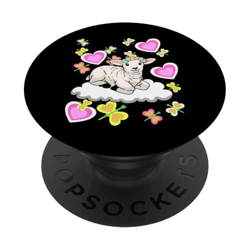 Ostern Frühling Schaf Schafe Lamm Wolke Kinder Kind Baby PopSockets Klebender PopGrip Ostern Frühling Schaf Schafe Lamm Wolke Kinder Kind Baby PopSockets Klebender PopGrip von Niedliche Tiere für Kinder