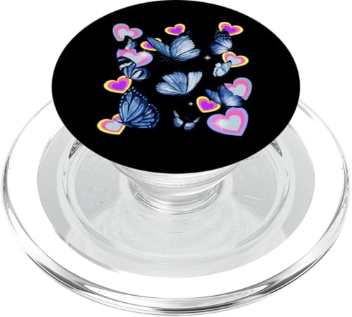 Retro Schmetterlinge Insekten Herzen Herz Frühling Sommer PopSockets PopGrip für MagSafe Retro Schmetterlinge Insekten Herzen Herz Frühling Sommer PopSockets PopGrip für MagSafe von Niedliche Tiere für Kinder