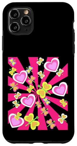 Schmetterlinge Herz Herzen Frühling Retro 80er Vintage 90er Hülle für iPhone 11 Pro Max Schmetterlinge Herz Herzen Frühling Retro 80er Vintage 90er Hülle für iPhone 11 Pro Max von Niedliche Tiere für Kinder