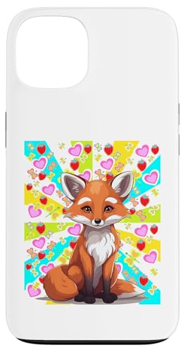 Sommer Kind Retro Füchse Kinder Füchse Vintage Erdbeeren Hülle für iPhone 13 Sommer Kind Retro Füchse Kinder Füchse Vintage Erdbeeren Hülle für iPhone 13 von Niedliche Tiere für Kinder