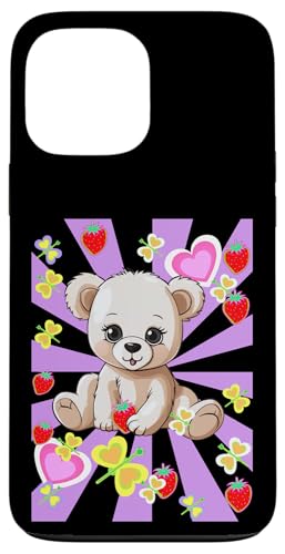 Sommer Sommerzeit Erdbeeren Teddy Kinder Teddybär Retro 80er Hülle für iPhone 13 Pro Max Sommer Sommerzeit Erdbeeren Teddy Kinder Teddybär Retro 80er Hülle für iPhone 13 Pro Max von Niedliche Tiere für Kinder