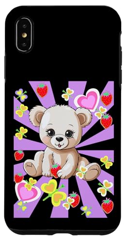 Sommer Sommerzeit Erdbeeren Teddy Kinder Teddybär Retro 80er Hülle für iPhone XS Max Sommer Sommerzeit Erdbeeren Teddy Kinder Teddybär Retro 80er Hülle für iPhone XS Max von Niedliche Tiere für Kinder