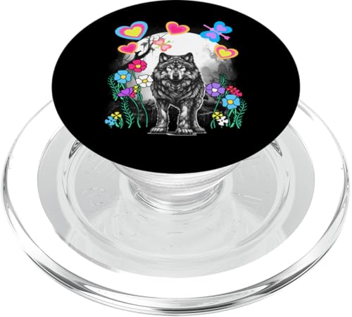 Wolf Wölfe Märchen Märchenfigur Kinder Kind Hund Husky 80er PopSockets PopGrip für MagSafe Wolf Wölfe Märchen Märchenfigur Kinder Kind Hund Husky 80er PopSockets PopGrip für MagSafe von Niedliche Tiere für Kinder