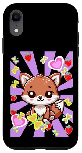 für Mädchen süßer Fuchs Kind Retro Herz Kinder 80er Füchse Hülle für iPhone XR für Mädchen süßer Fuchs Kind Retro Herz Kinder 80er Füchse Hülle für iPhone XR von Niedliche Tiere für Kinder