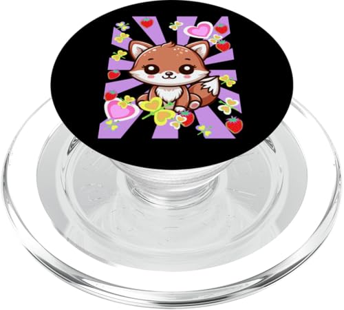 für Mädchen süßer Fuchs Kind Retro Herz Kinder 80er Füchse PopSockets PopGrip für MagSafe für Mädchen süßer Fuchs Kind Retro Herz Kinder 80er Füchse PopSockets PopGrip für MagSafe von Niedliche Tiere für Kinder