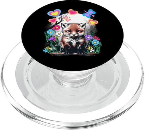 niedlicher Fuch süßer Fuchs Kinder Kind Waldtiere Retro 80er PopSockets PopGrip für MagSafe niedlicher Fuch süßer Fuchs Kinder Kind Waldtiere Retro 80er PopSockets PopGrip für MagSafe von Niedliche Tiere für Kinder