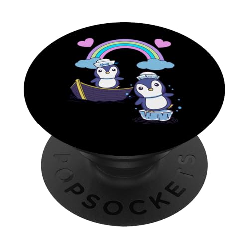 süße Pinguine Pinguin Boot Boote Eisscholle Kinder maritim PopSockets Klebender PopGrip süße Pinguine Pinguin Boot Boote Eisscholle Kinder maritim PopSockets Klebender PopGrip von Niedliche Tiere für Kinder