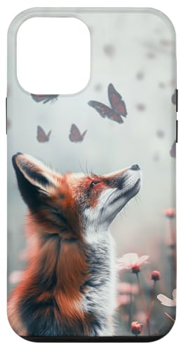 Hülle für iPhone 12 mini Fuchs Schmetterlinge Waldbewohner Fuchsliebhaber von Niedlicher Fuchs Waldtiere