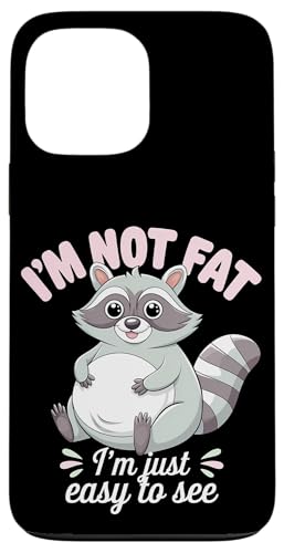 Lustiger Waschbär Mollig Tier Humor Gemütlich Faul Hülle für iPhone 13 Pro Max von Niedlicher Waschbär Tierliebhaber Humor Geschenk