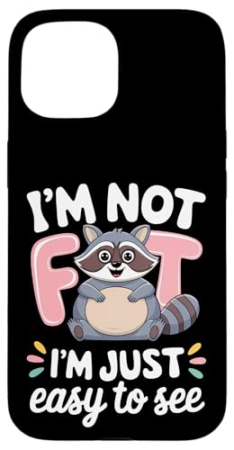 Lustiger Waschbär Mollig Tier Humor Gemütlich Faul Hülle für iPhone 15 von Niedlicher Waschbär Tierliebhaber Humor Geschenk