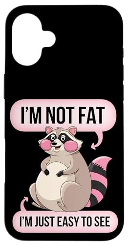 Lustiger Waschbär Mollig Tier Humor Gemütlich Faul Hülle für iPhone 16 Plus von Niedlicher Waschbär Tierliebhaber Humor Geschenk
