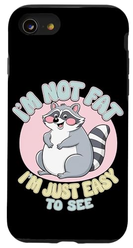Lustiger Waschbär Mollig Tier Humor Gemütlich Faul Hülle für iPhone SE (2020) / 7 / 8 von Niedlicher Waschbär Tierliebhaber Humor Geschenk