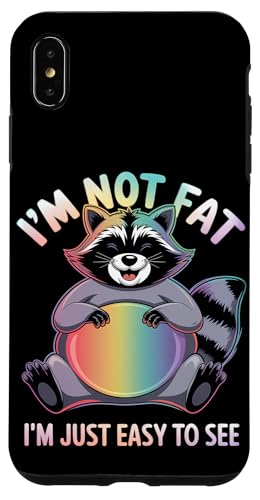 Lustiger Waschbär Mollig Tier Humor Gemütlich Faul Hülle für iPhone XS Max von Niedlicher Waschbär Tierliebhaber Humor Geschenk