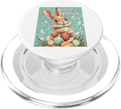 Niedliches Osterhasenmotiv Osterhase Ostereier Ostern Design PopSockets PopGrip für MagSafe von Niedliches Osterhasendesign zum Osterfest Lustig