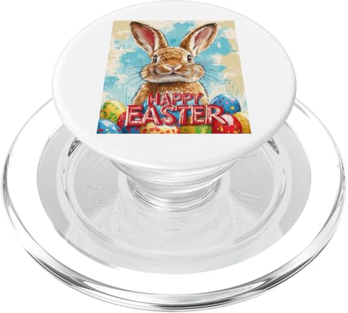 Niedliches Osterhasenmotiv Osterhase Ostereier Ostern Design PopSockets PopGrip für MagSafe von Niedliches Osterhasendesign zum Osterfest Lustig