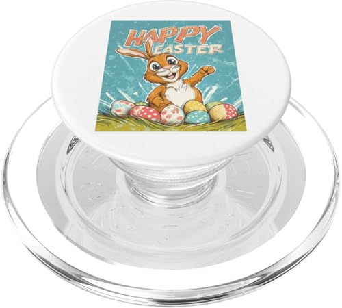 Niedliches Osterhasenmotiv Osterhase Ostereier Ostern Design PopSockets PopGrip für MagSafe von Niedliches Osterhasendesign zum Osterfest Lustig