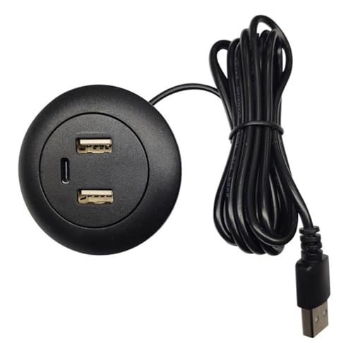 Niejgay Desktop Hole Embedded USB Hub Type-C USB Charger 3 in 1 Splitter Niejgay Desktop Hole Embedded USB Hub Type-C USB Charger 3 in 1 Splitter von Niejgay