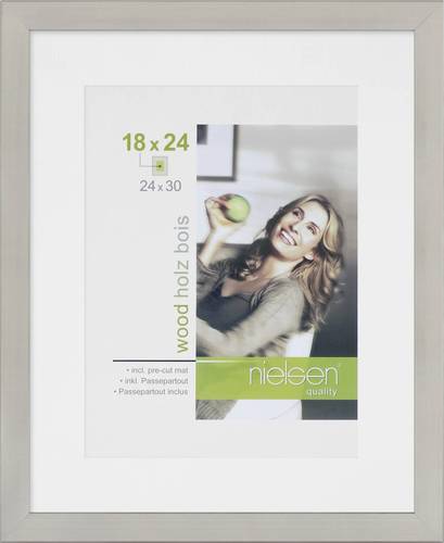 Nielsen Design 8988010 Bilder Wechselrahmen Papierformat: 24 x 30cm Silber von Nielsen Design