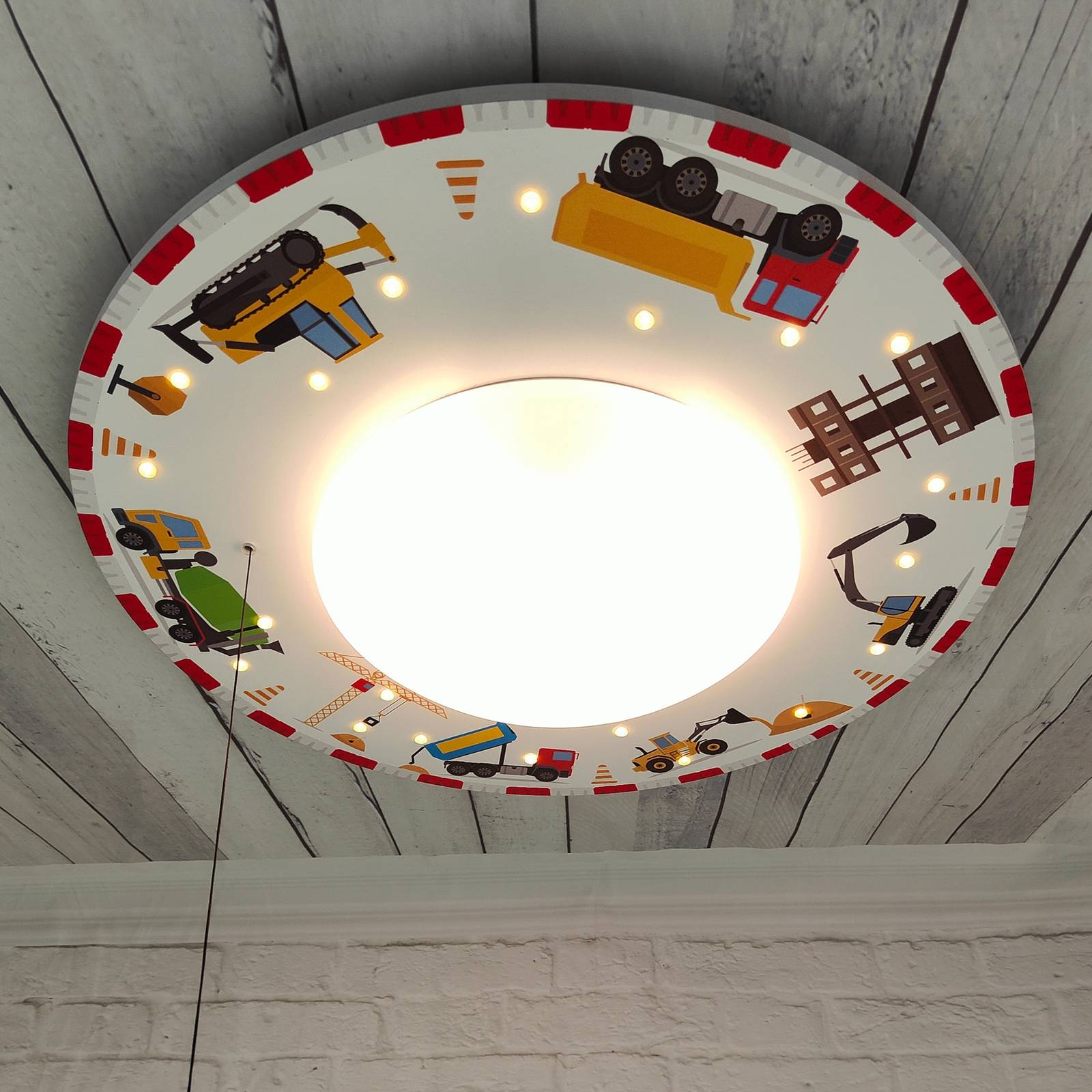 Deckenleuchte Baustelle mit LED-Sternenhimmel Deckenleuchte Baustelle mit LED-Sternenhimmel von Niermann Standby